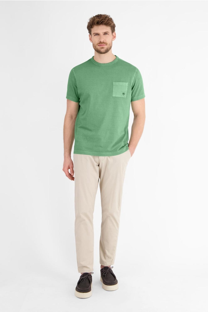 T SHIRT MET BORSTZAK 2543036 612 SAGE GREEN
